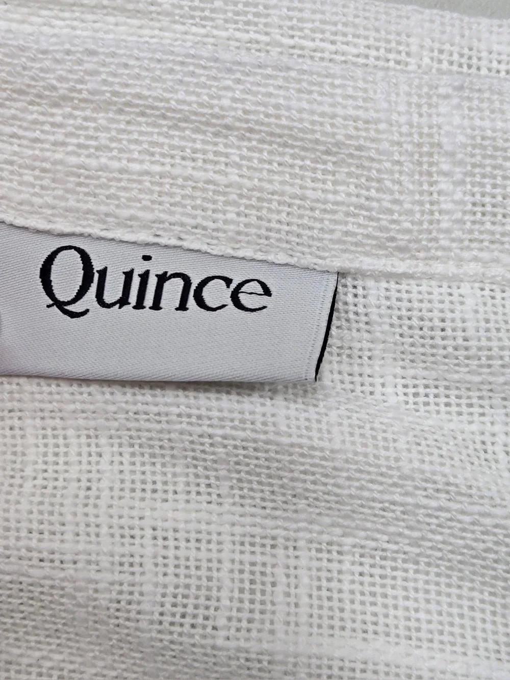 NWT QUINCE Set Of 4 48x96 Cotton Sheer Curtains White 0943